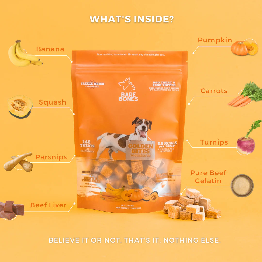 BARE BONES GOLDEN BITES DOG TREATS