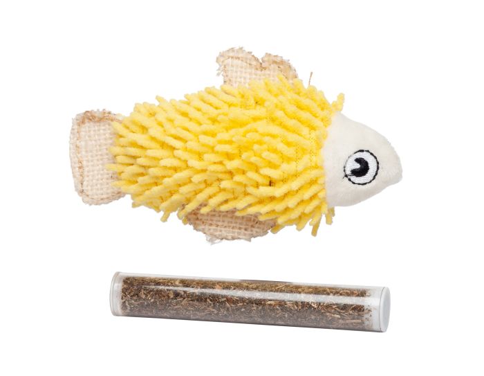 BUD'Z FISH CAT TOY WITH CATNIP TUBE