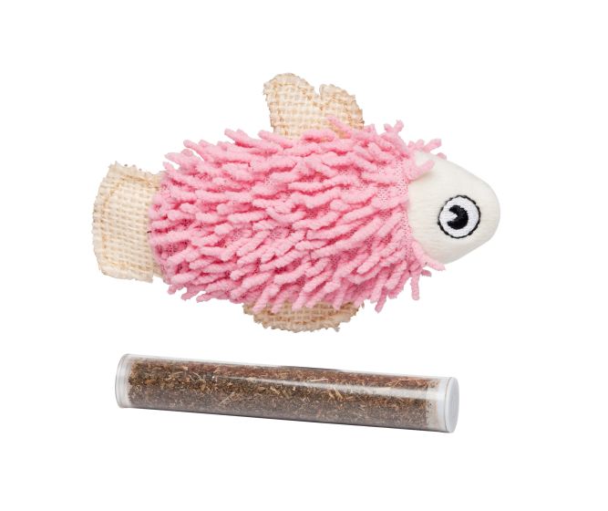 BUD'Z FISH CAT TOY WITH CATNIP TUBE