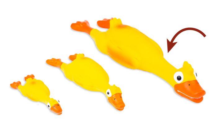 BUD'Z LATEX DUCK SQUEAKER YELLOW DOG TOYS 1 PC