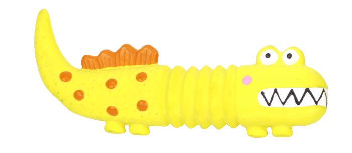 BUD'Z LATEX LIZARD YELLOW DOG TOYS 1 PC