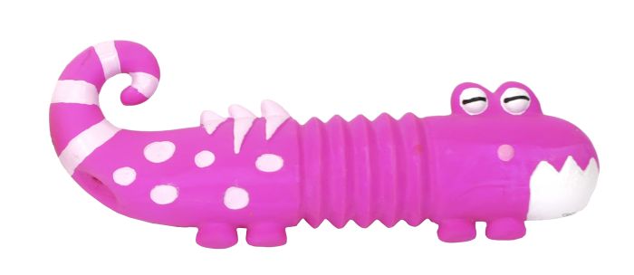 BUD'Z LATEX LIZARD PINK DOG TOYS 1 PC