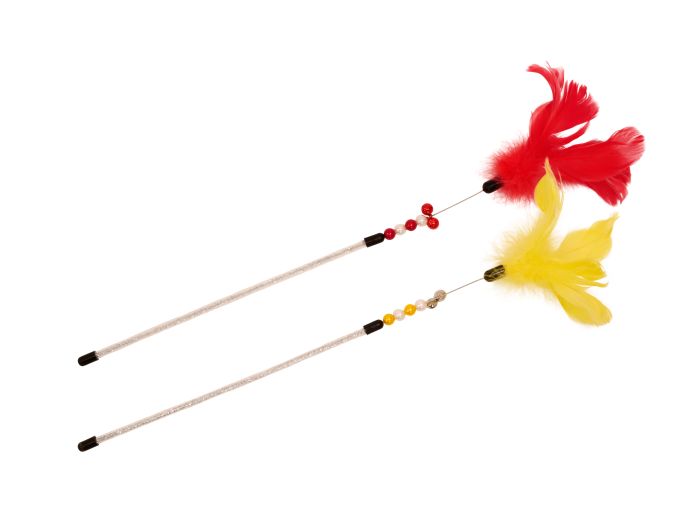 BUD'Z FEATHER DUSTER GOLDFISH CAT TOYS 1 PC