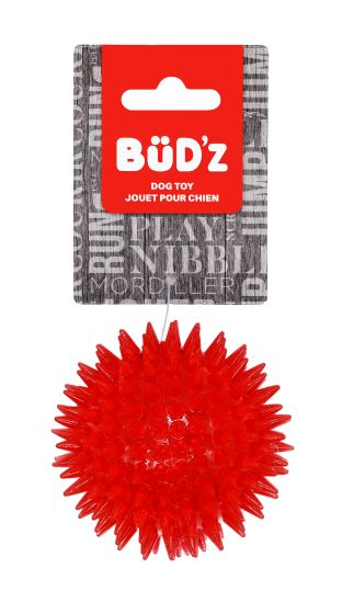 BUD'Z RUBBER PLAIN SPIKED DOG TOYS