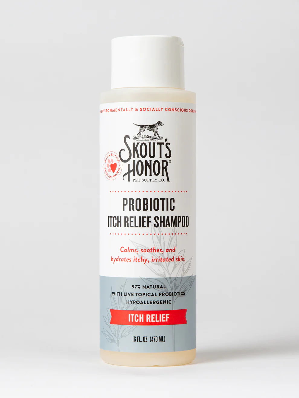 SKOUT ’ S HONOR PROBIOTIC ITCH RELIEF SHAMPOO
