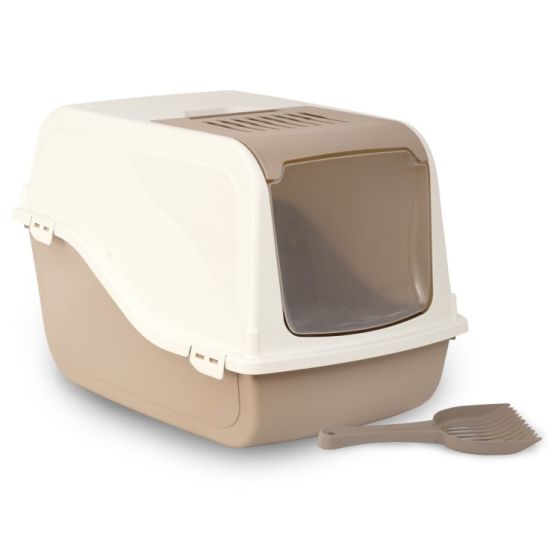 Bergamo Litter Pan Ariel Top Free Mocaccino Cat 1pc