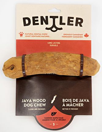 DENTLER JAVA WOOD CHEW SMOKED HAM MAPLE DOG 1PC