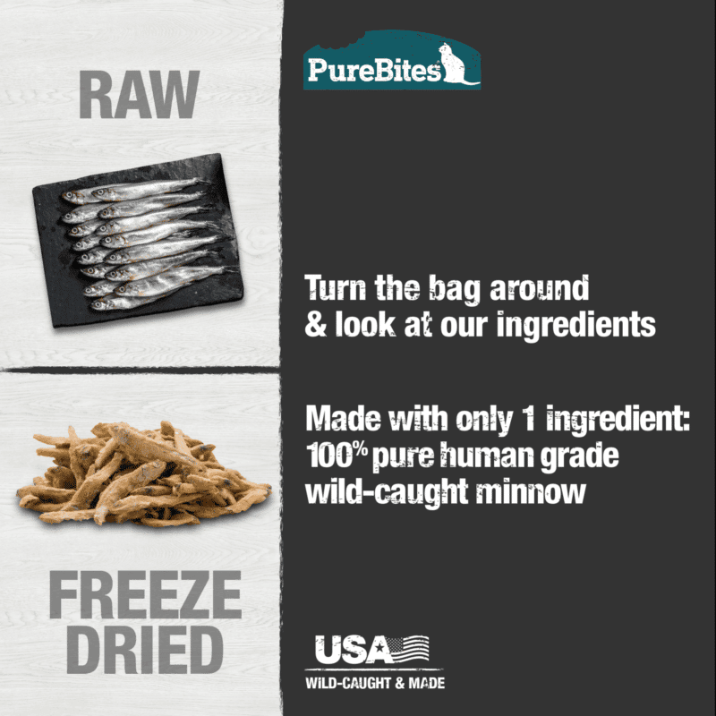 PURE BITES WILD CAUGHT MINNOW CAT TREATS
