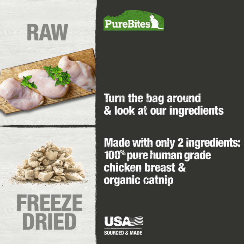 PURE BITES CHICKEN BREAST AND CATNIP CAT TREATS