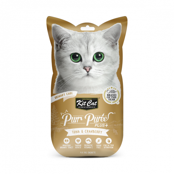 KIT CAT® PURR PUREES® PLUS+ URINARY CARE WITH TUNA & CRANBERRY CAT TREAT