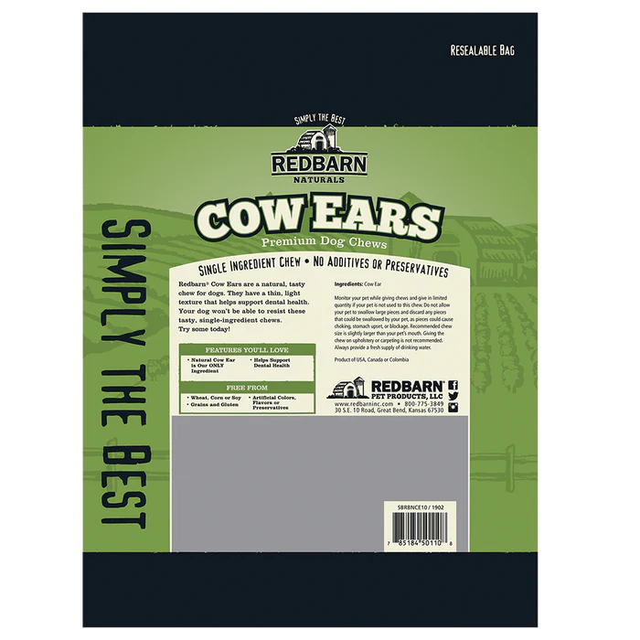 Red Barn Cow Ears Dog