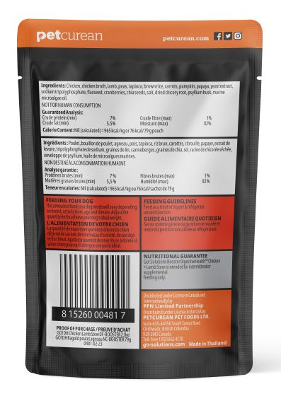GO! SOLUTIONS DIGESTIVE HEALTH CHICKEN + LAMB STEW BOOSTER FOR DOGS