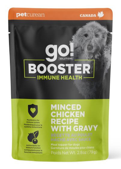 GO! SOLUTIONS IMMUNE HEALTH MINCED CHICKEN WITH GRAVY BOOSTER FOR DOGS