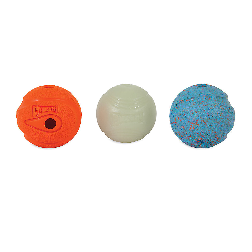 CHUCK IT! FETCH MEDLEY BALL DOG TOYS - 3 PACK
