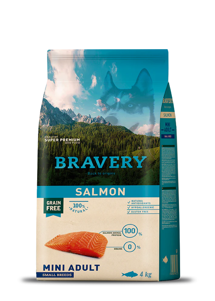 BRAVERY SALMON - MINI ADULT DOG (SMALL BREED)