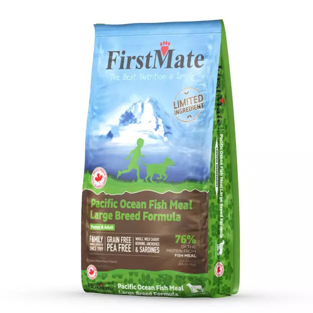 FIRSTMATE GRAIN FREE LIMITED INGREDITENT PACIFIC OCEAN FISH LARGE BREED FORMULA DRY DOG FOOD