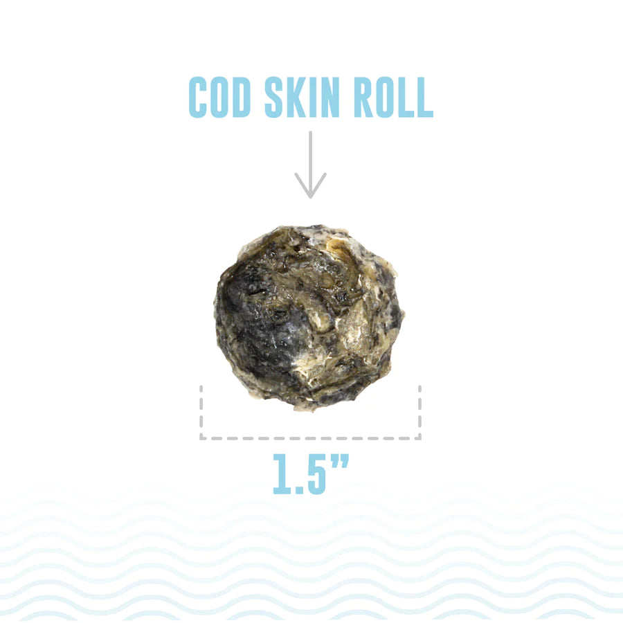 ICELANDIC COD SKIN ROLLS DOG TREATS