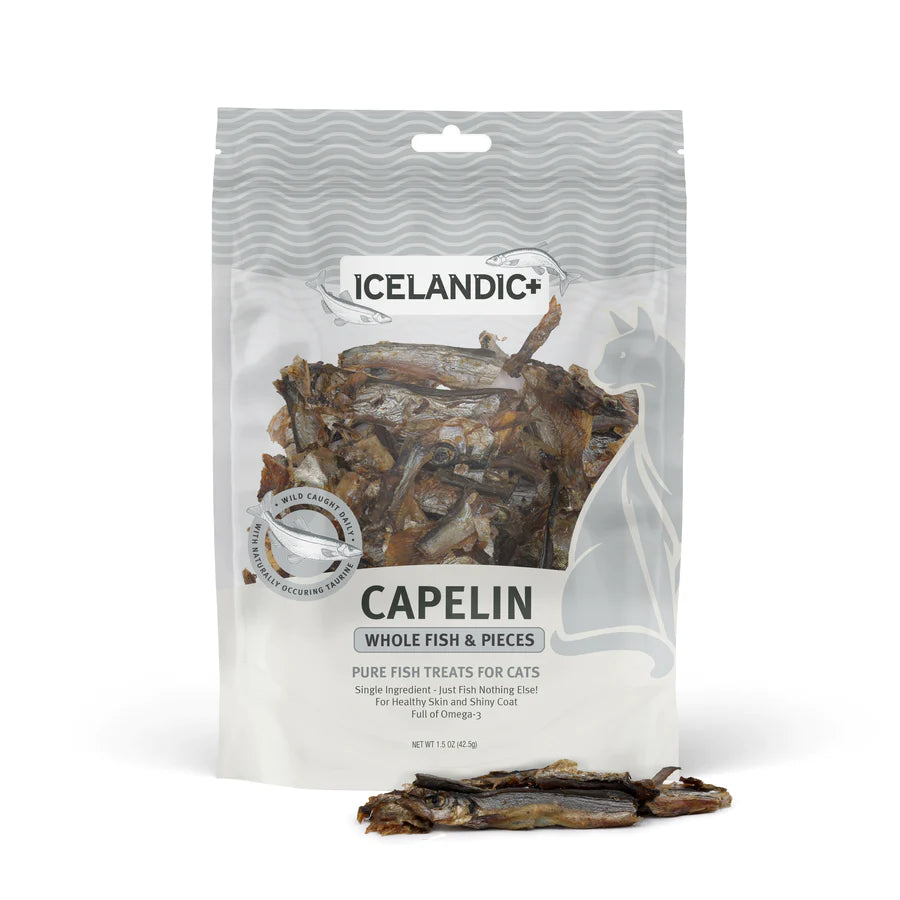 ICELANDIC CAPELIN WHOLE FISH DOG TREATS