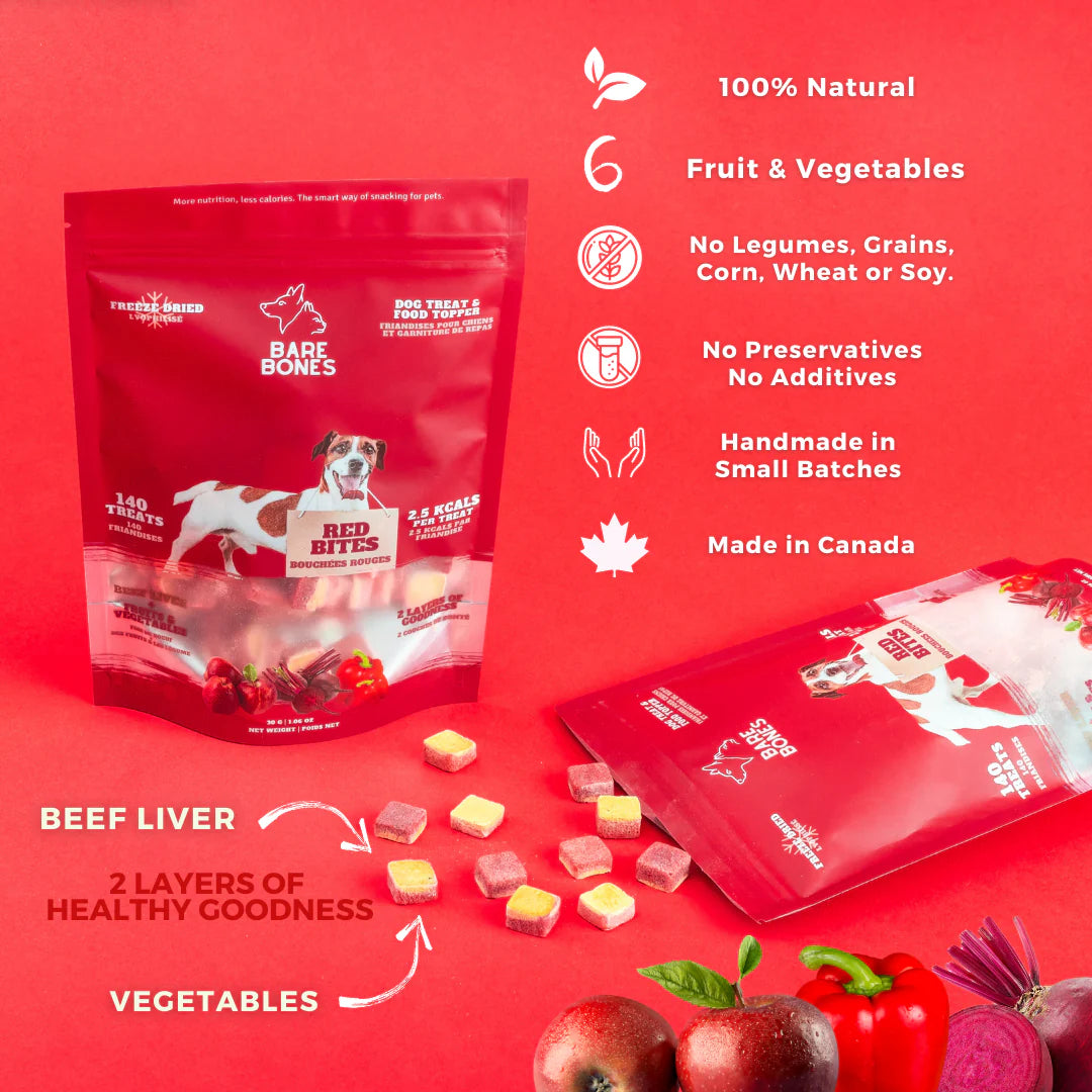 BARE BONES RED BITES DOG TREATS