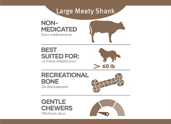 RED DOG BLUE KAT BEEF SHANK FROZEN BONES