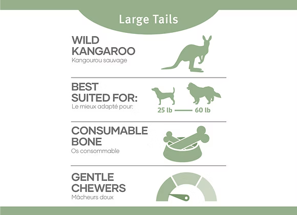 RED DOG BLUE KAT KANGAROO TAILS FROZEN BONES