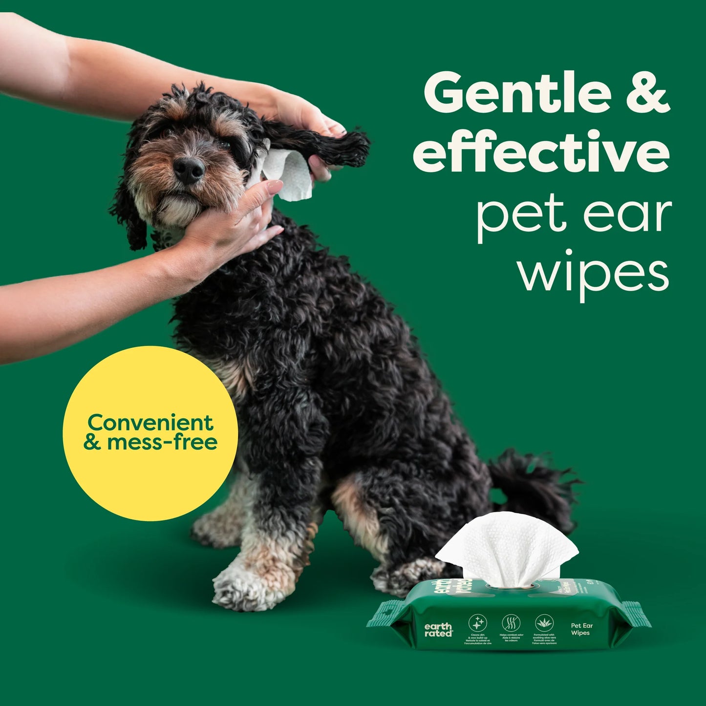 EARTHRATED GROOMING WIPES - EAR WIPES