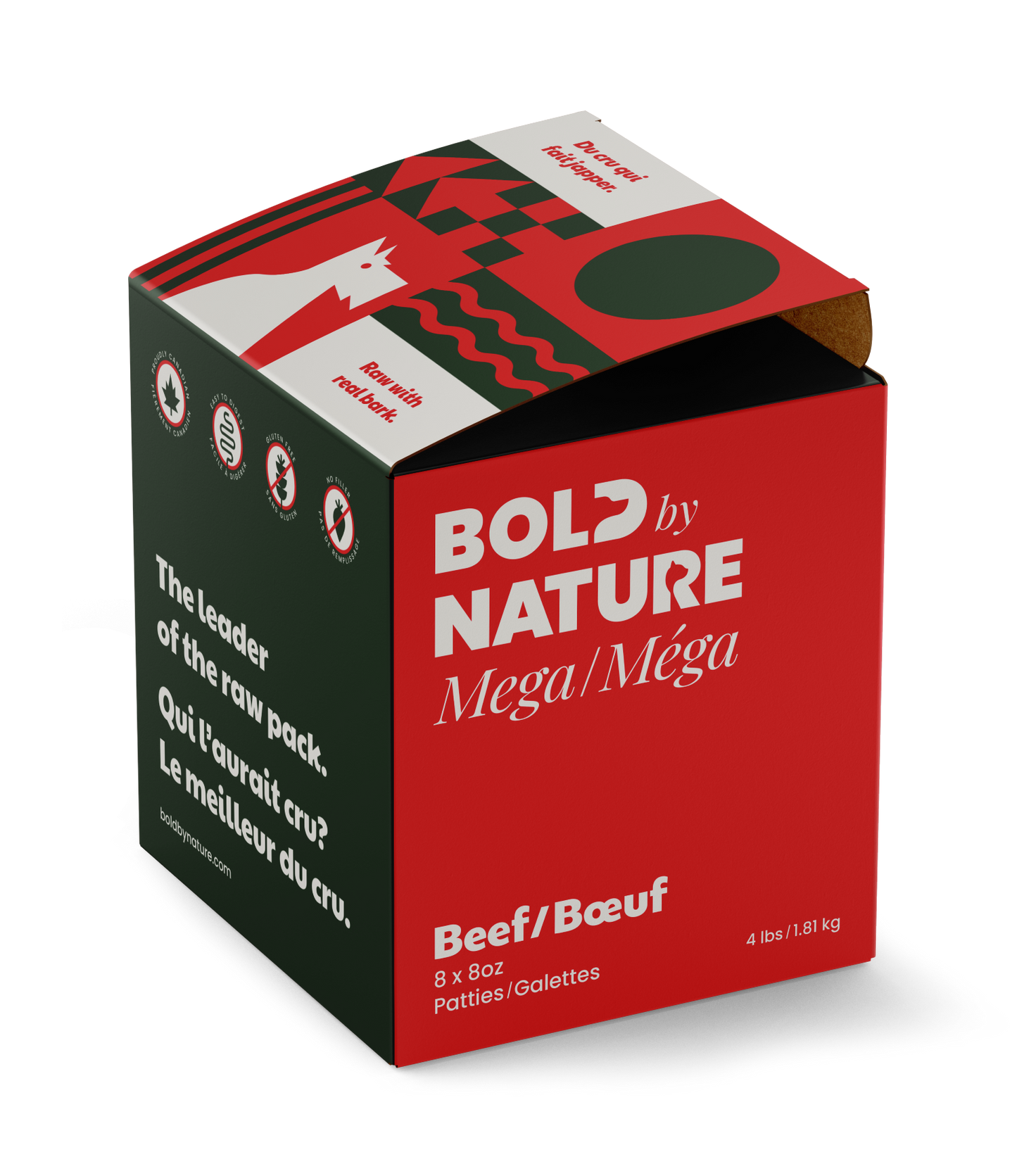 BOLD BY NATURE MEGA DOG RAW : BEEF BOX