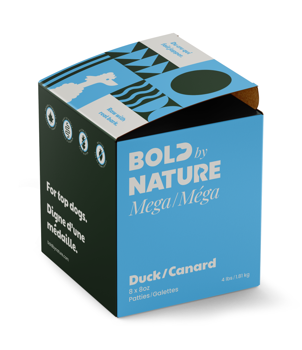 BOLD BY NATURE MEGA DOG RAW : MEGA DUCK BOX