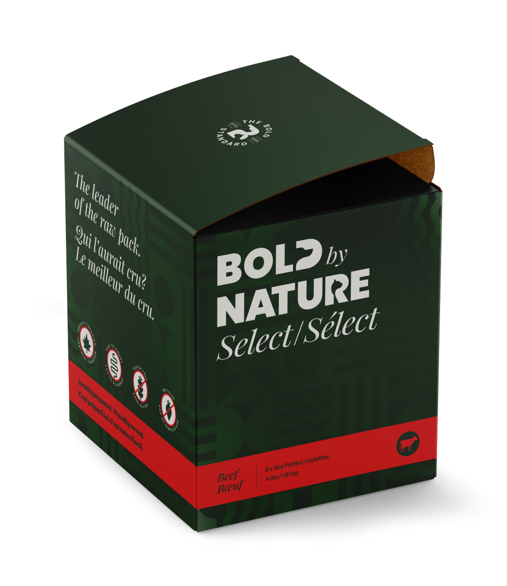 BOLD BY NATURE SELECT DOG RAW : BEEF BOX