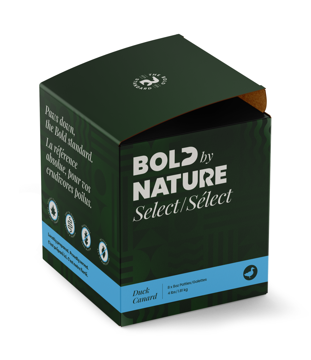 BOLD BY NATURE SELECT DOG RAW : DUCK BOX