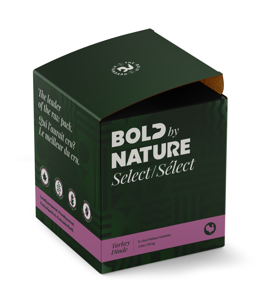 BOLD BY NATURE SELECT DOG RAW : TURKEY BOX