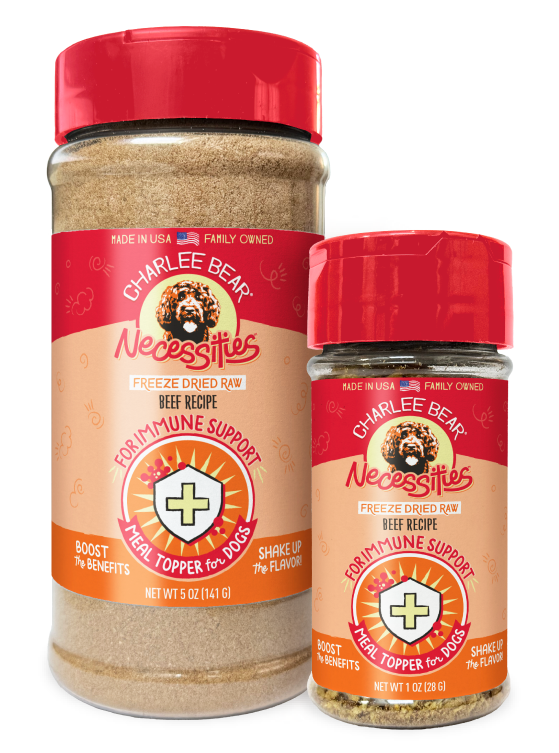 Charlee Bear® Necessities™ Freeze-Dried Raw Beef Recipe for Immune Support Meal Topper for Dogs 1oz