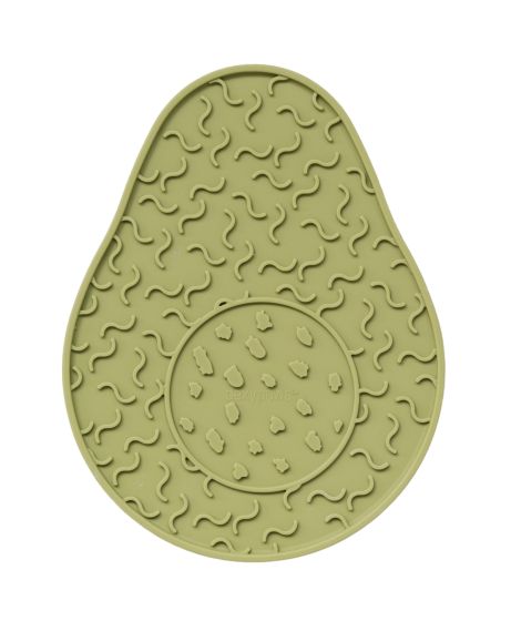 Dexypaws Avocado Enrichment Licking Mat, Green Cat Dog 1pc