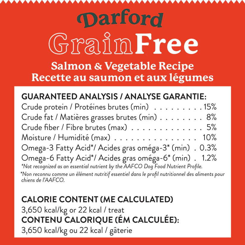 DARFORD GRAIN-FREE SALMON & VEGETABLES RECIPE DOG TREATS
