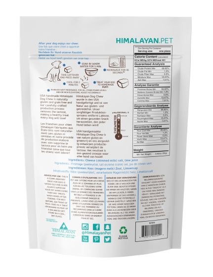 THE ORIGINAL® HIMALAYAN DOG CHEW® CHEESE CHEW - 15LB & UNDER : 3PACK