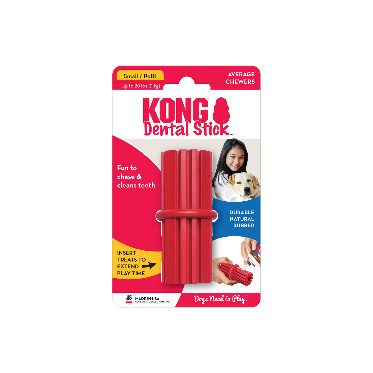 KONG DENTAL STICK DOG TOY