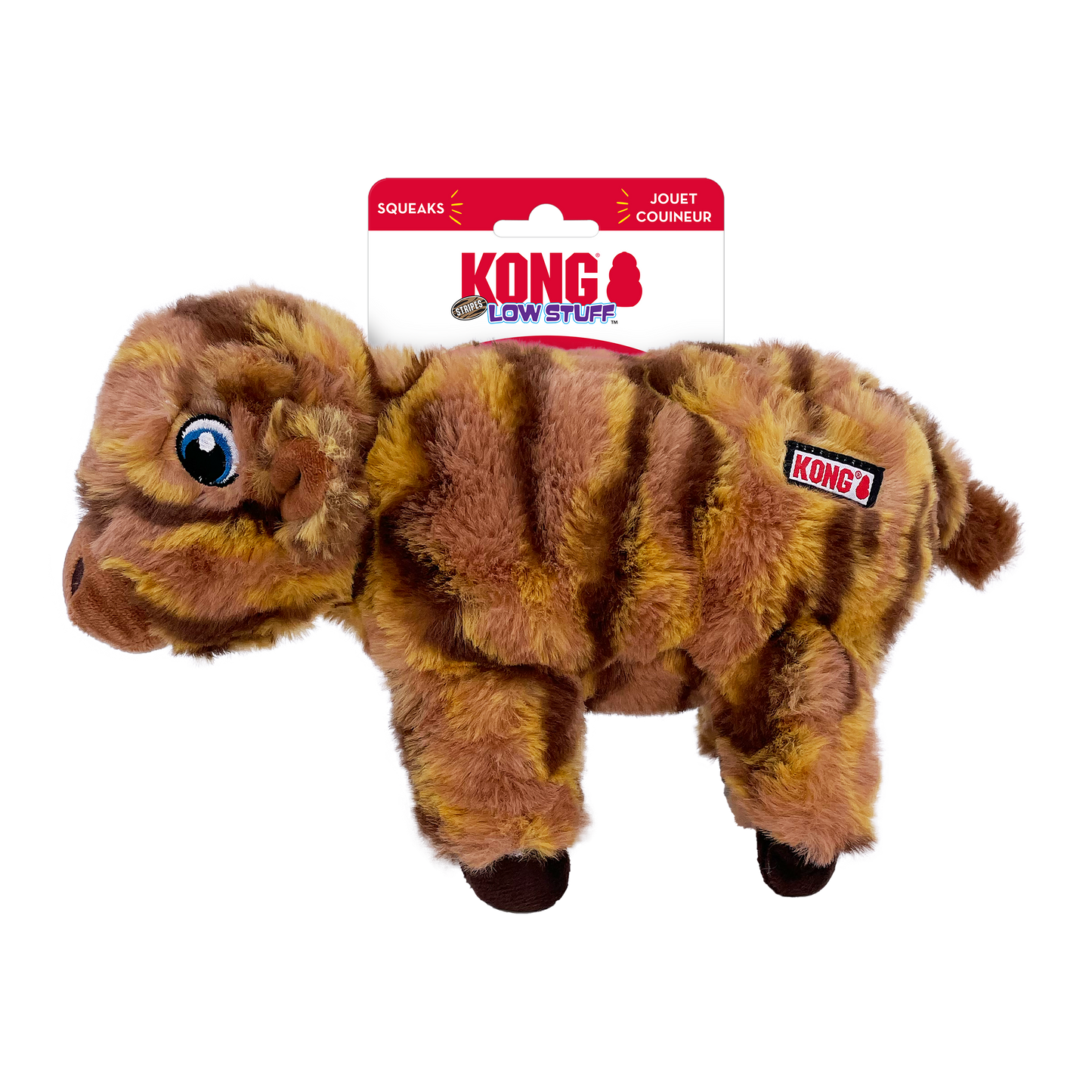 KONG LOW STRIPES COW MEDIUM DOG TOY