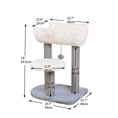 PetPals Group© CRADLE Minimalist Cat Tree Tower
