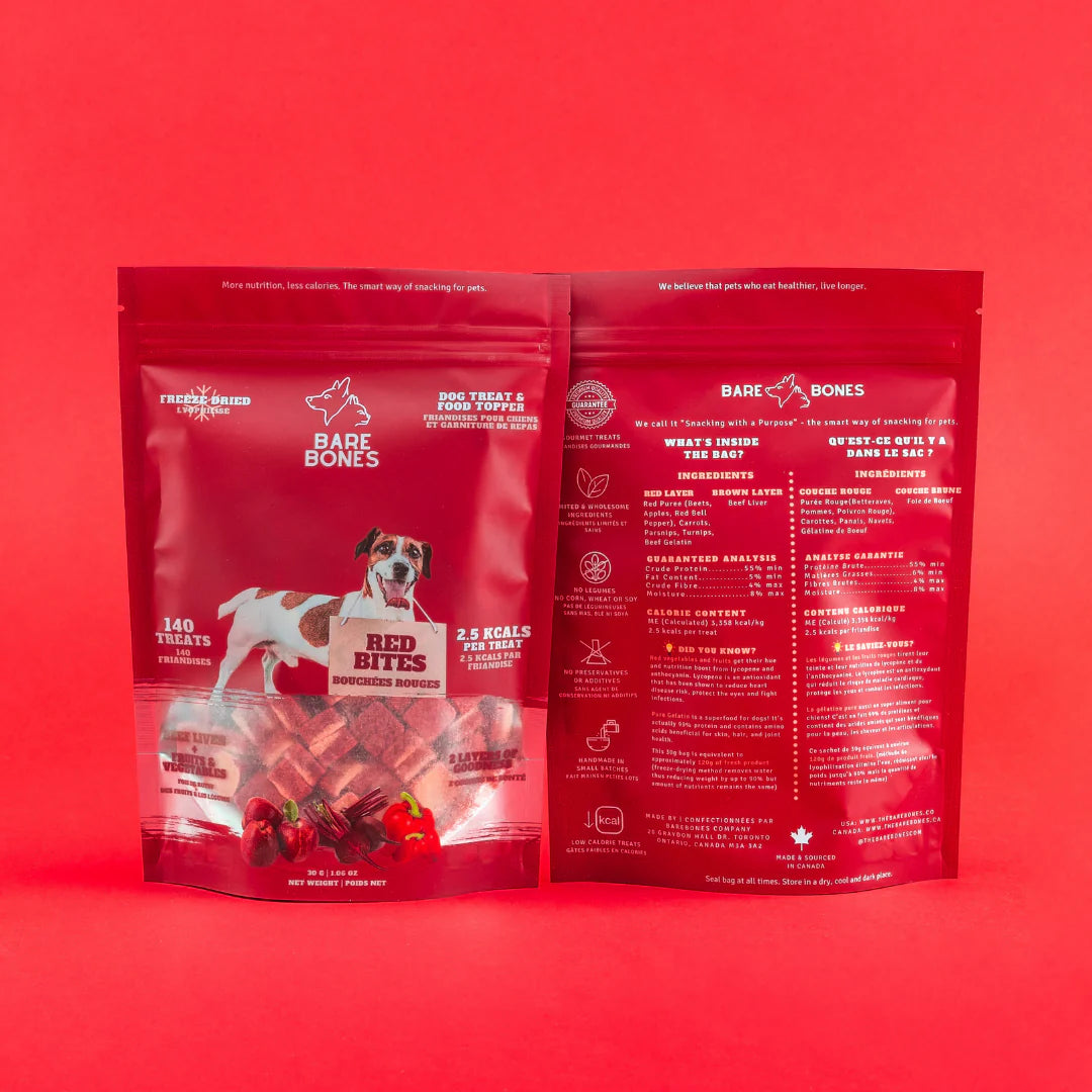 BARE BONES RED BITES DOG TREATS