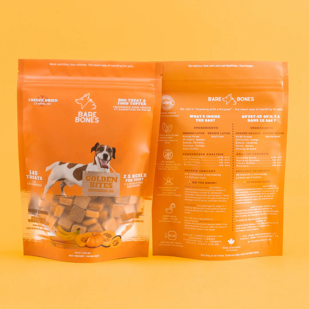 BARE BONES GOLDEN BITES DOG TREATS