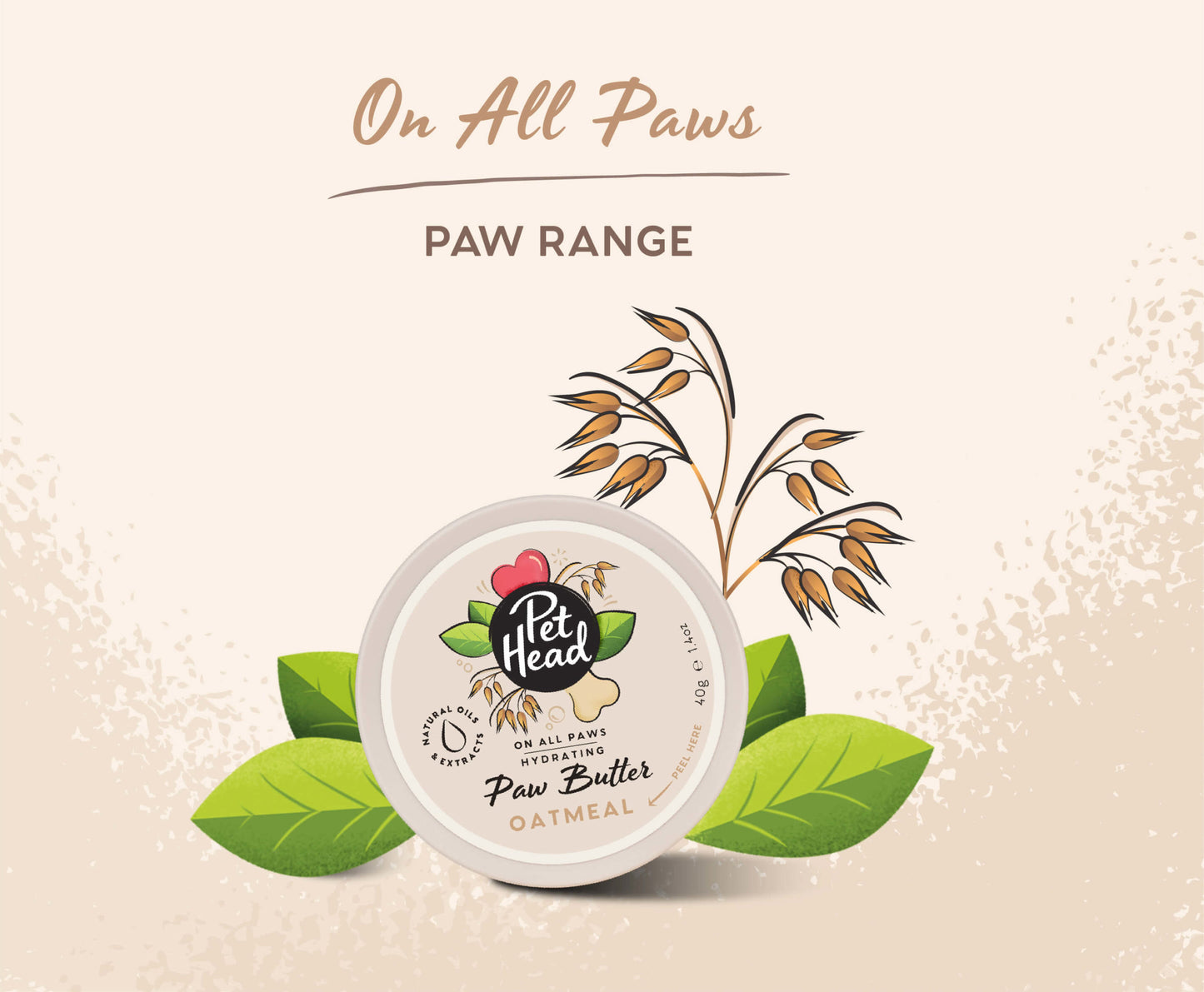 PET HEAD OATMEAL PAW BUTTER