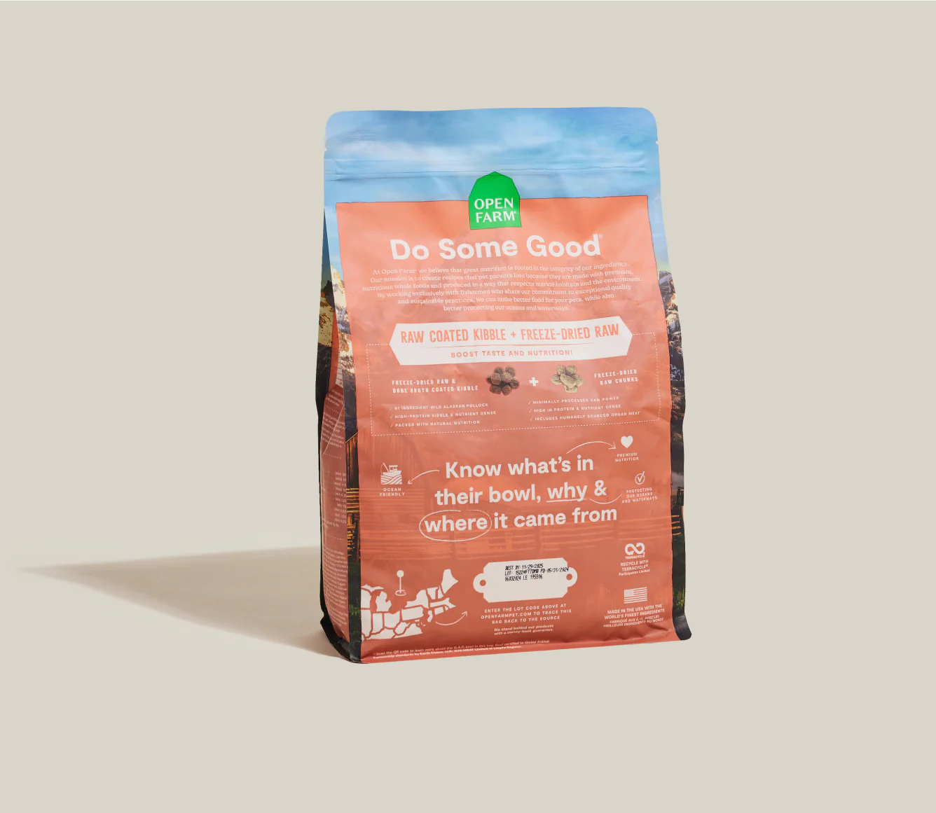 OPEN FARM® RAWMIX TIDE & TERRAIN WITH ANCIENT GRAINS DOG FOOD