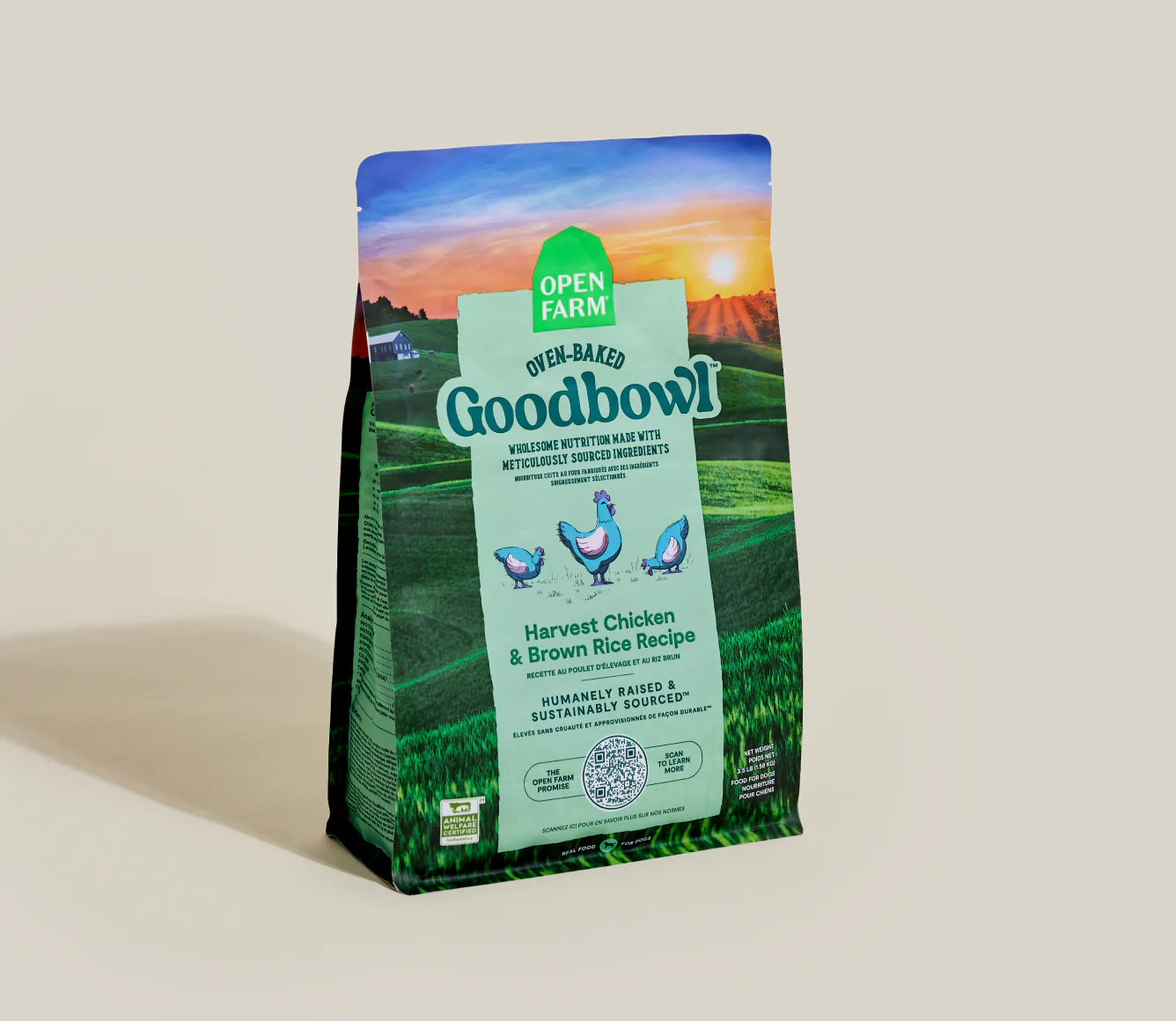 OPEN FARM® Goodbowl™ Harvest Chicken & Brown Rice Dog Kibble