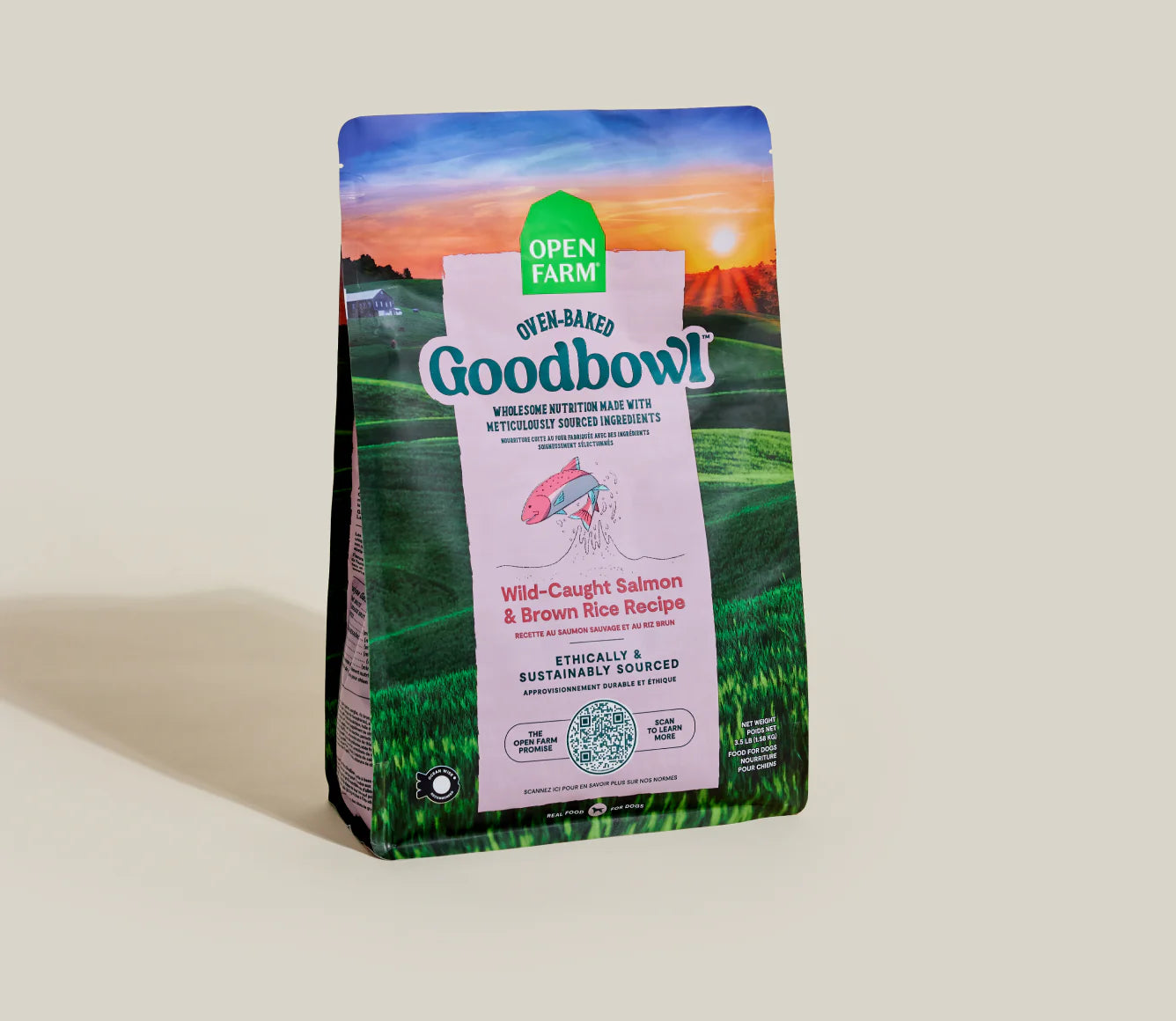 OPEN FARM® Goodbowl™ Wild-Caught Salmon & Brown Rice Dog Kibble