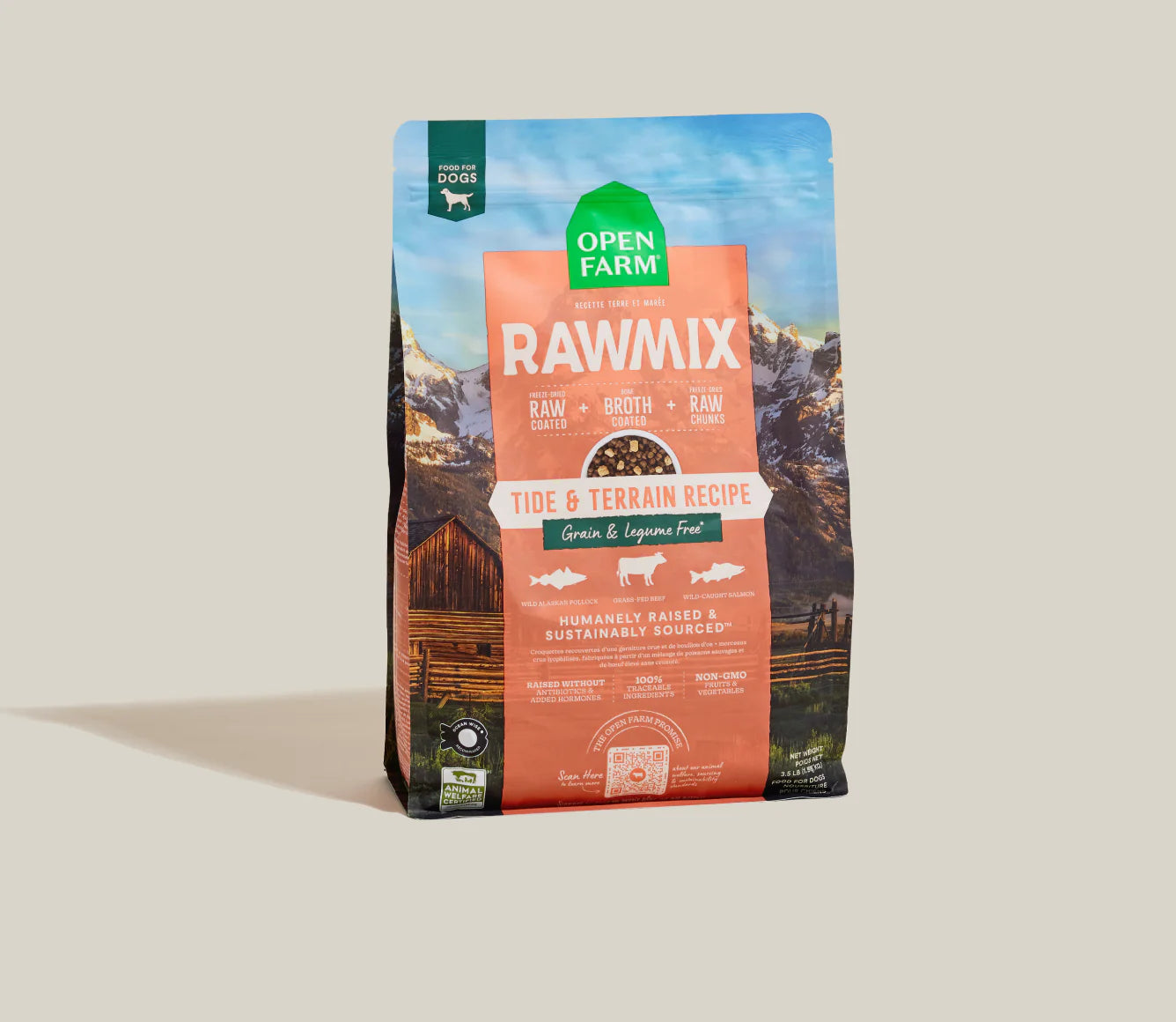 OPEN FARM® RAWMIX TIDE & TERRAIN GRAIN FREE DOG FOOD