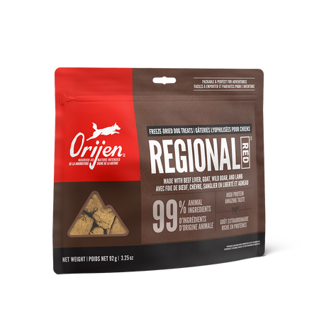 ORIJEN FREEZE-DRIED DOG TREATS - REGIONAL RED RECIPE
