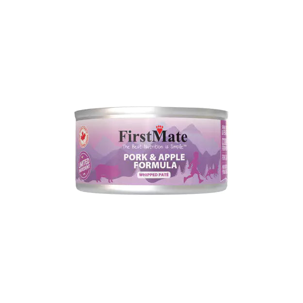 FIRSTMATE GRAIN FREE LID PORK & APPLE CAT CAN