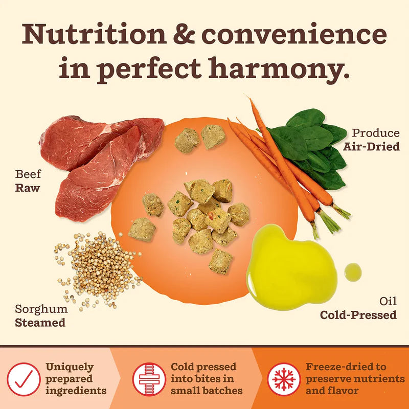 PRIMAL KIBBLE IN THE RAW : BEEF RECIPE