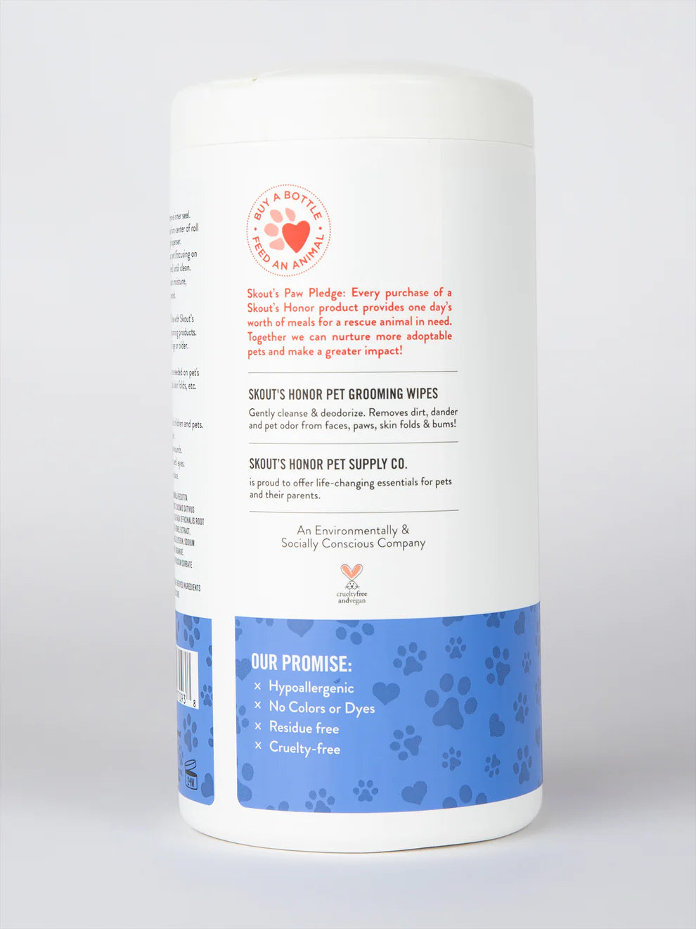 SKOUT ’ S HONOR PET GROOMING WIPES FOR DOGS & CATS