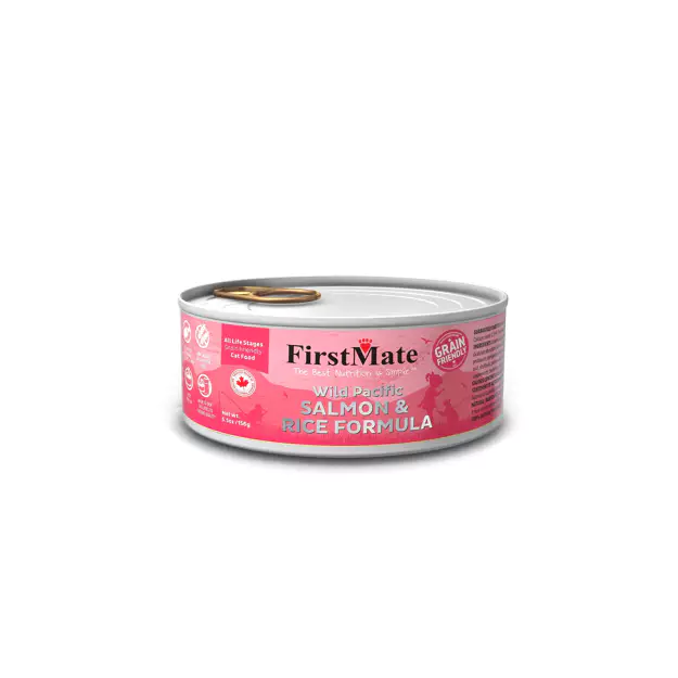 FIRSTMATE SALMON & RICE FORMULA CAT CAN